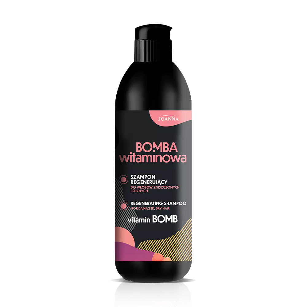 Регенерувальний шампунь Joanna Vitamin Bomb Regenerating Shampoo для пошкодженого та сухого волосся, 500 мл