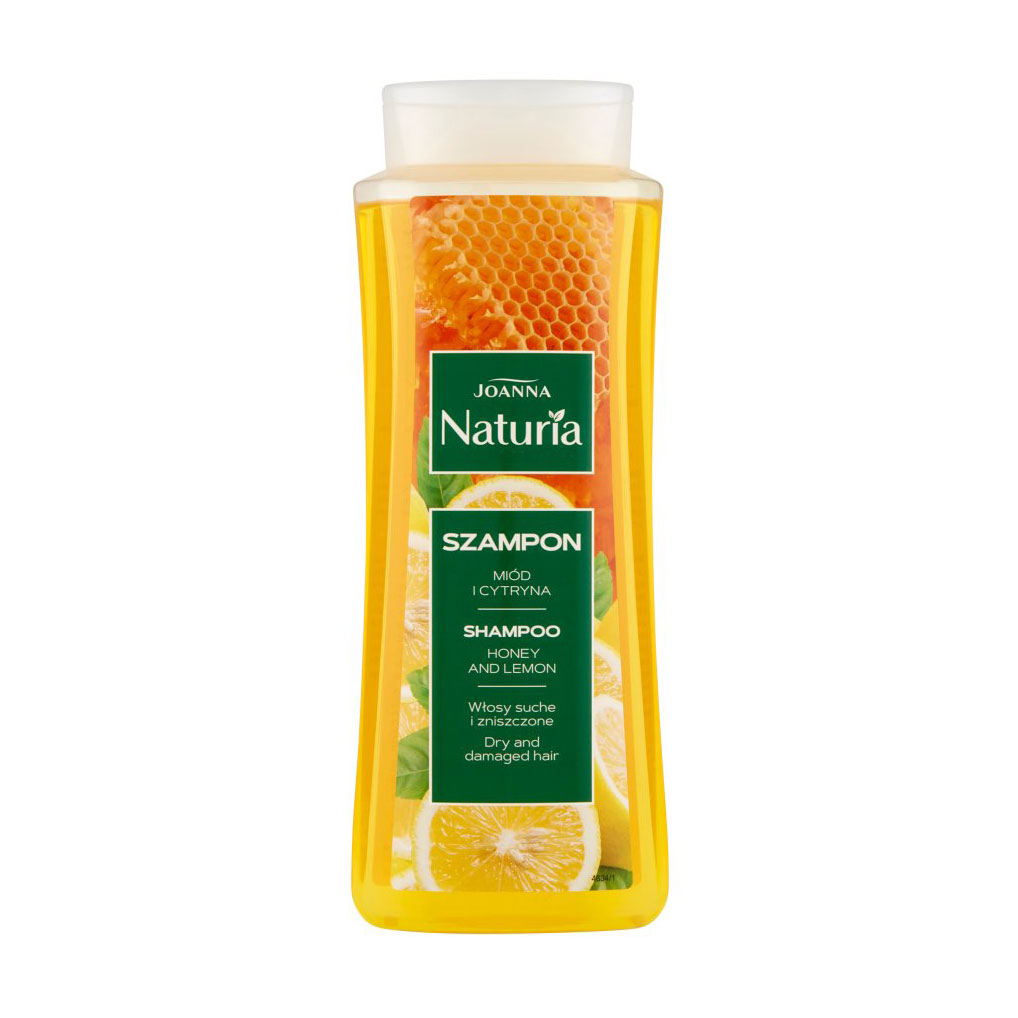 Уцінка! Шампунь Joanna Naturia Shampoo для сухого та пошкодженого волосся, з медом та лимоном, 500 мл
